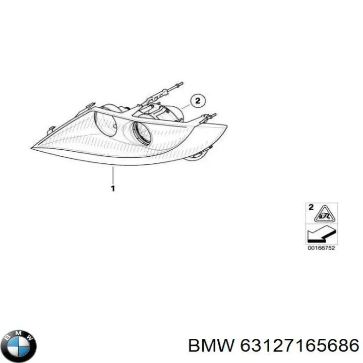 63127165686 BMW faro derecho