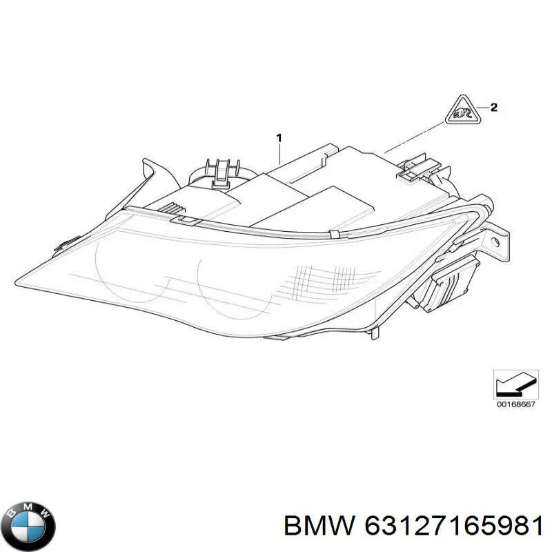 63127165981 BMW faro izquierdo