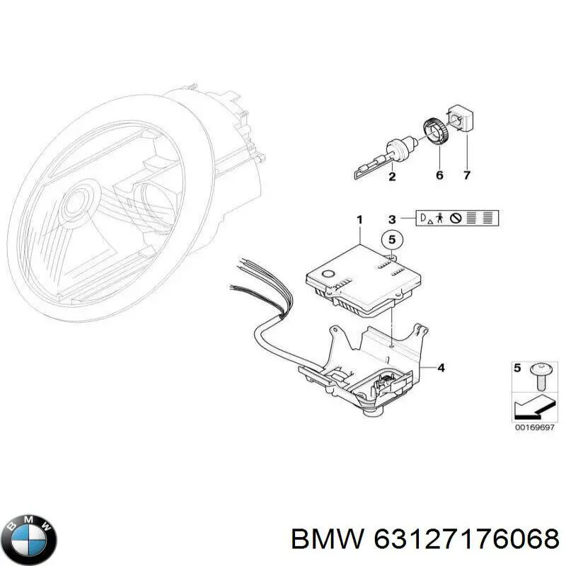 Comprar 63127176068 BMW Centralita, faros xenon