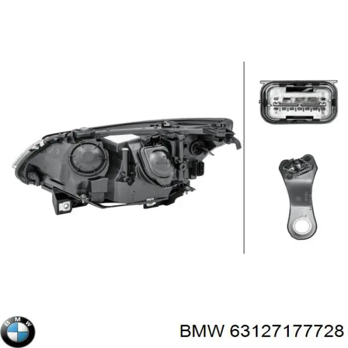 Faro derecho 63127177728 BMW