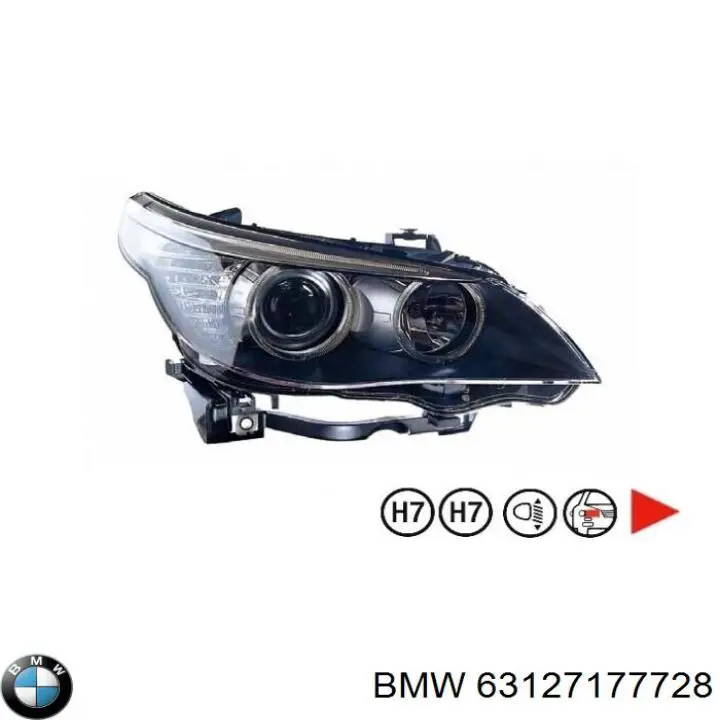 Faro derecho BMW 63127177728 precio, desde 417,22 EUR