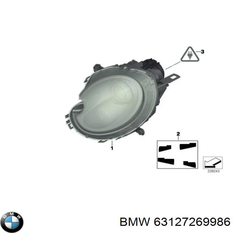 Comprar 63127269986 BMW Faro derecho