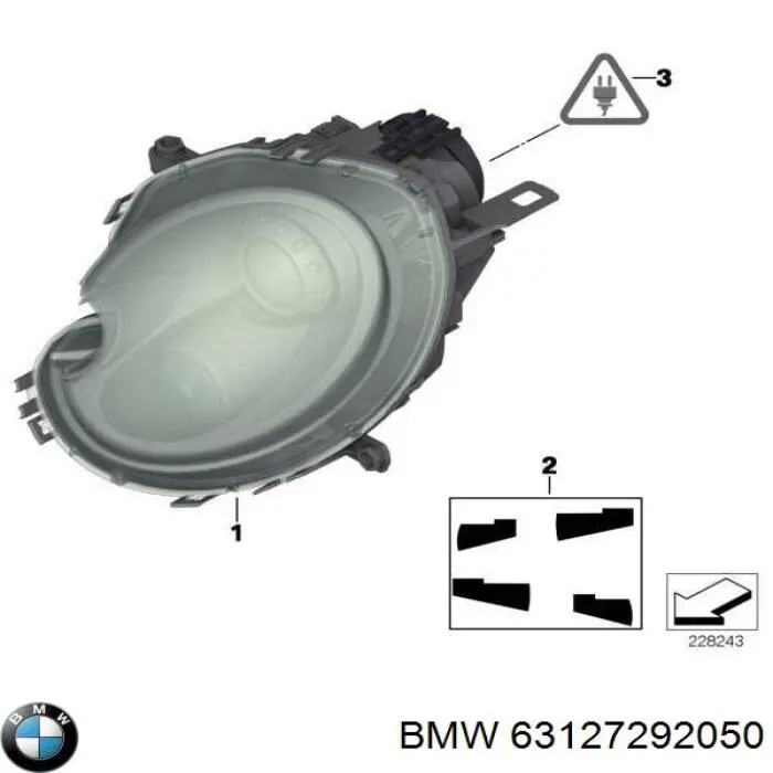 63127292050 BMW faro derecho