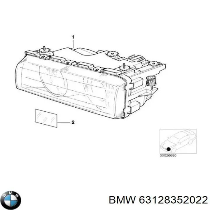 Faro delantero derecho BMW 7 