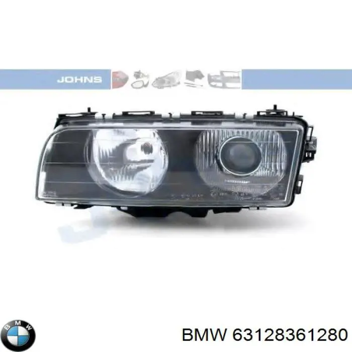 Cristal de faro derecho para BMW 7 (E38)