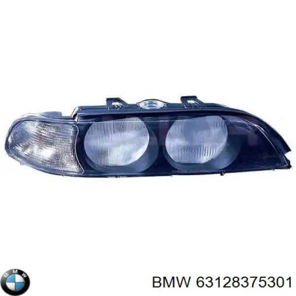 63128375301 BMW cristal de faro izquierdo