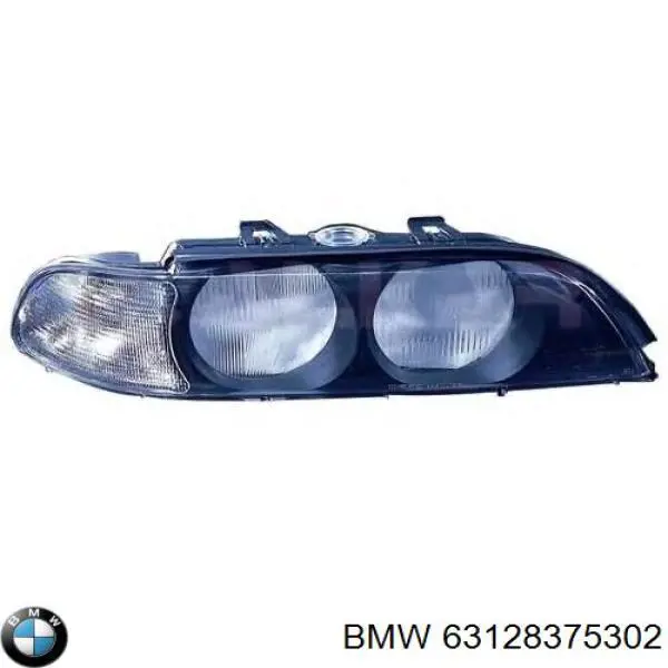 Cristal de faro derecho para BMW 5 (E39)