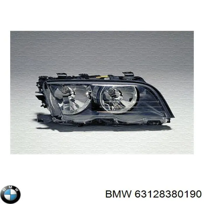 Cristal de faro derecho para BMW 3 (E46)