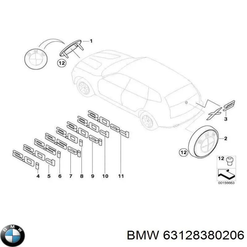 63128380206 BMW Portalámparas de faro