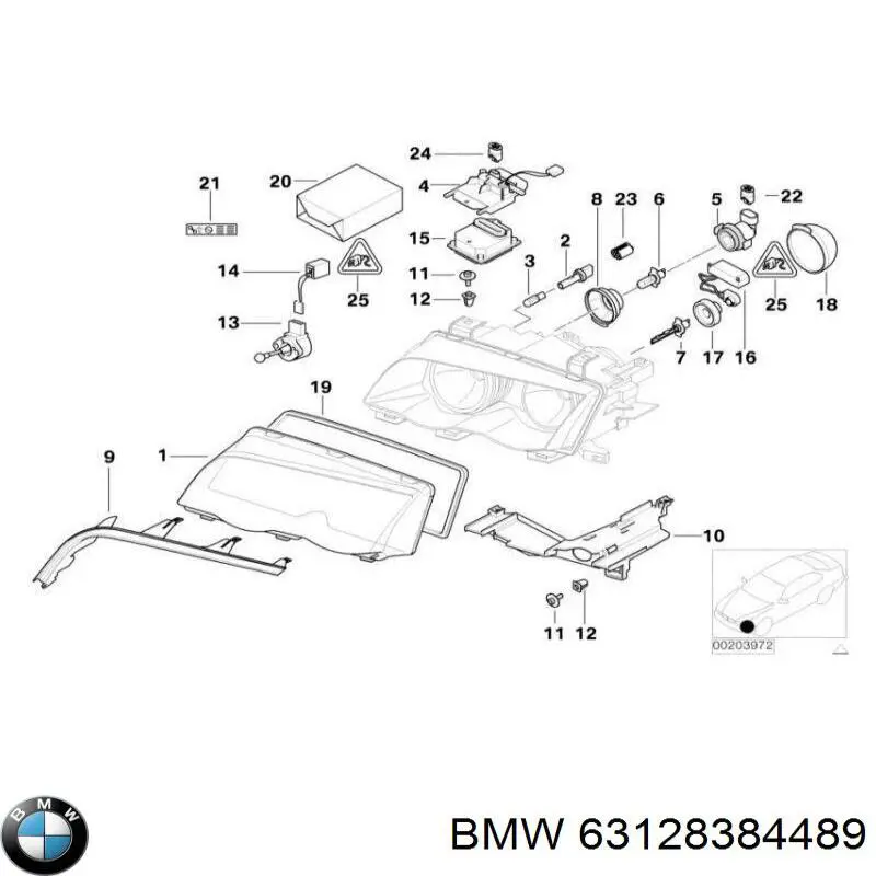  BMW 63128384489