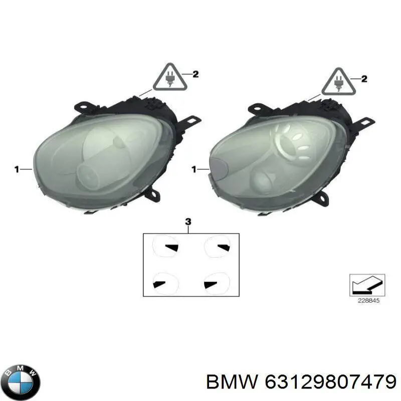 9807479 BMW faro izquierdo