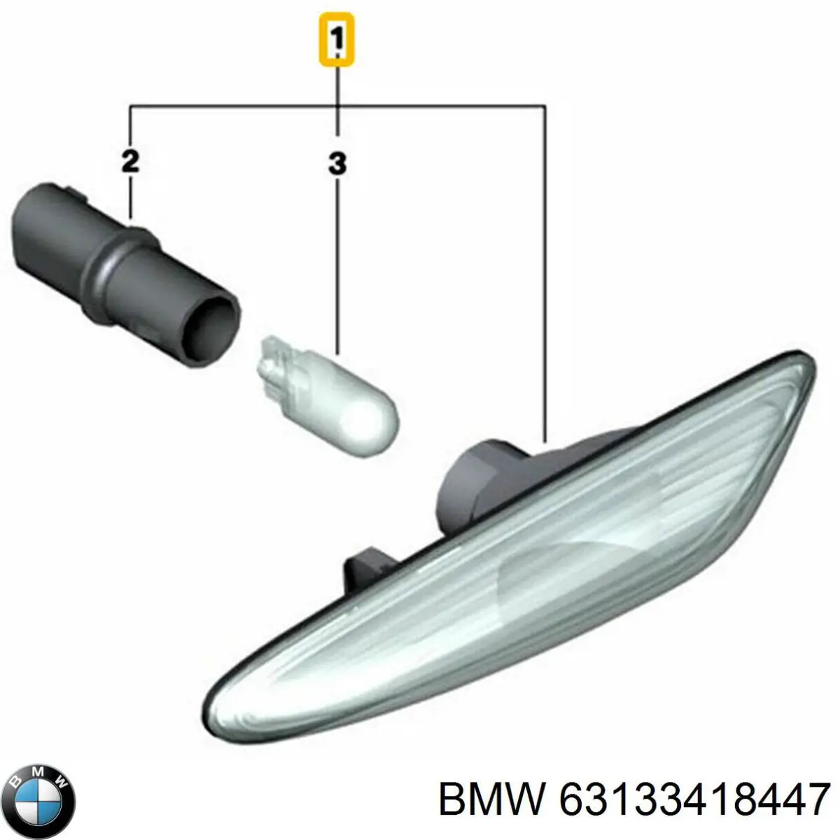 63133418447 BMW luz intermitente guardabarros derecho