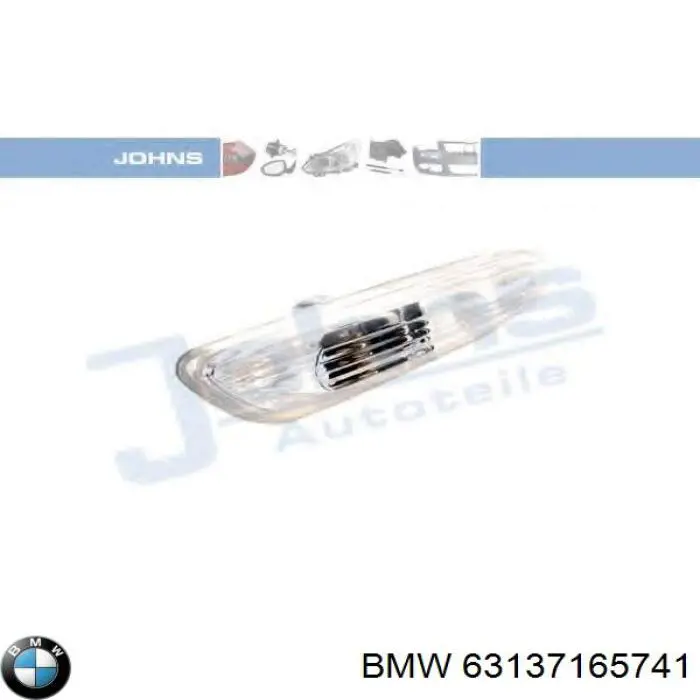 Luz intermitente de guardabarros izquierdo 63137165741 BMW