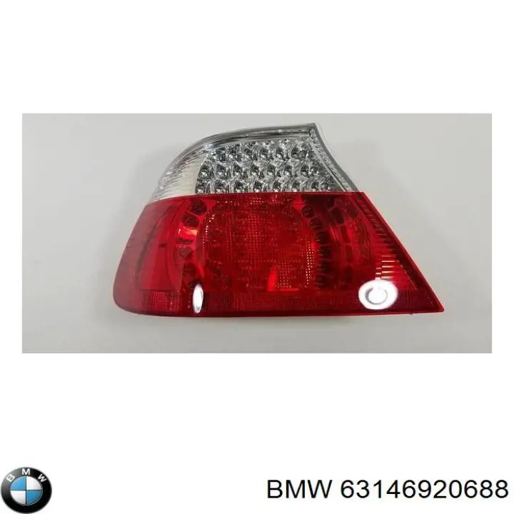 63146920688 BMW reflector, parachoques trasero, derecho