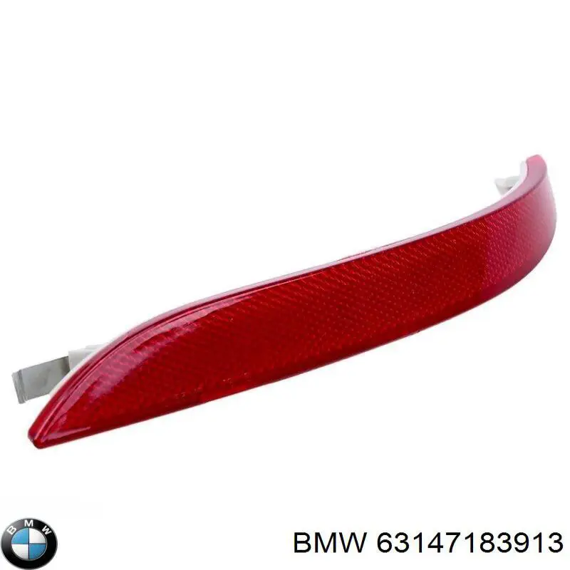 63147183913 BMW reflector, parachoques trasero, izquierdo