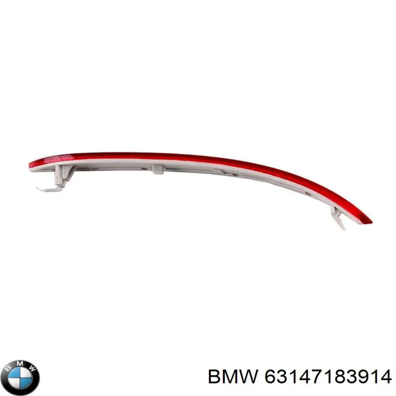 Reflector, paragolpes trasero, derecho para BMW 5 (E60)