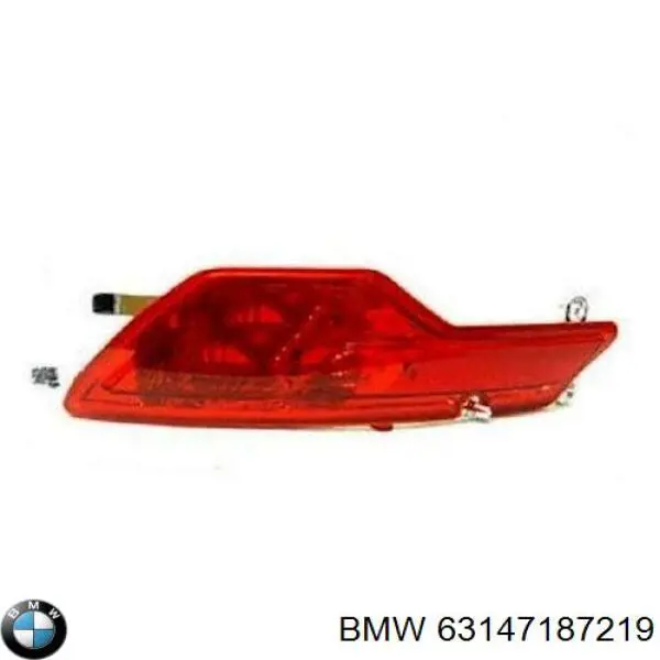 Reflector trasero izquierdo del parachoques BMW 63147187219 precio, desde 84,90 EUR