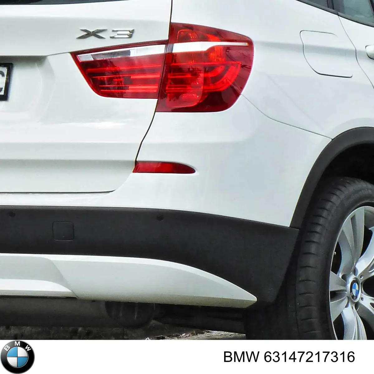 Deflector parachoques trasero derecho BMW 63147217316 precio, desde 18,77 EUR