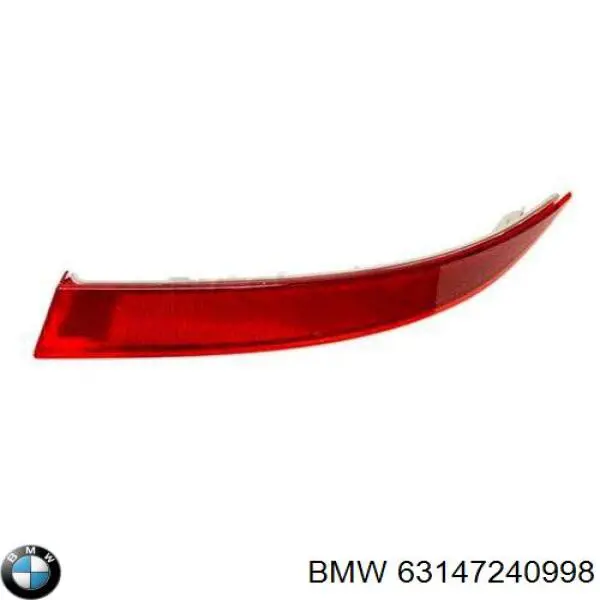 Comprar 63147240998 BMW Reflector del parachoques trasero derecho