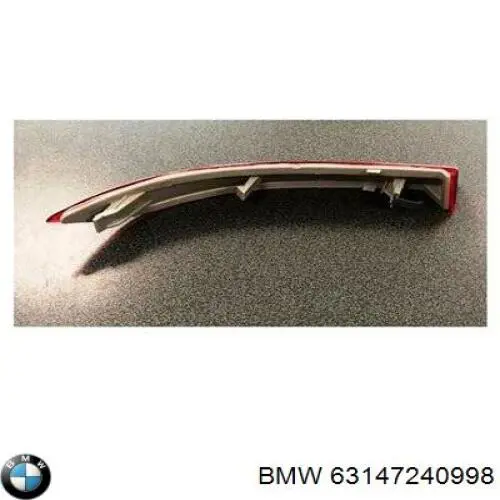 Reflector del parachoques trasero derecho 7240998 BMW