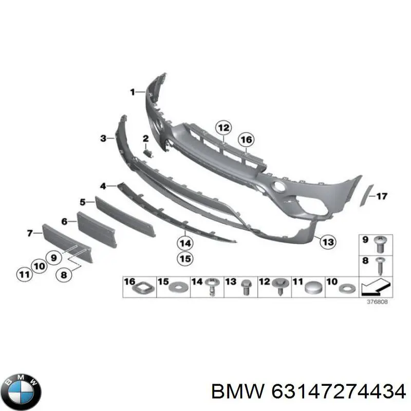 63147274434 BMW piloto intermitente, parachoques