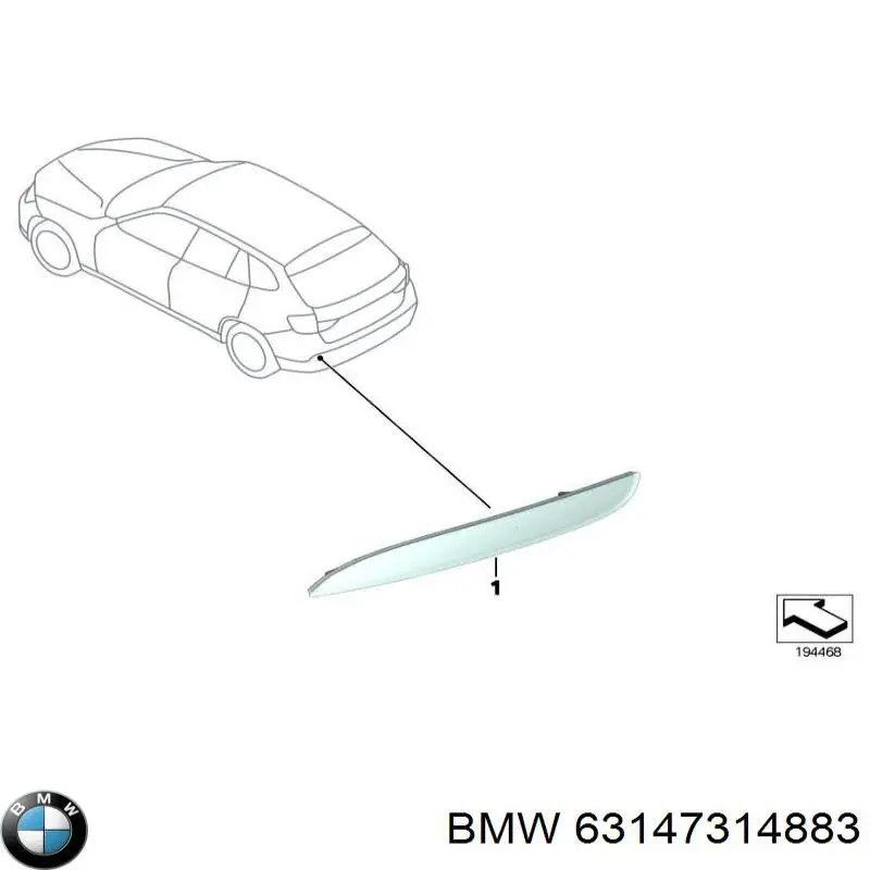 Reflector, trasero, izquierdo para BMW X1 (E84)