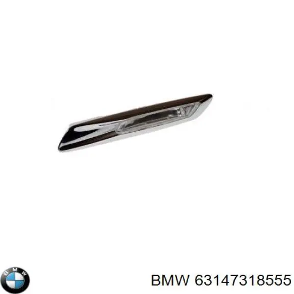63147318555 BMW reflector, parachoques trasero, izquierdo