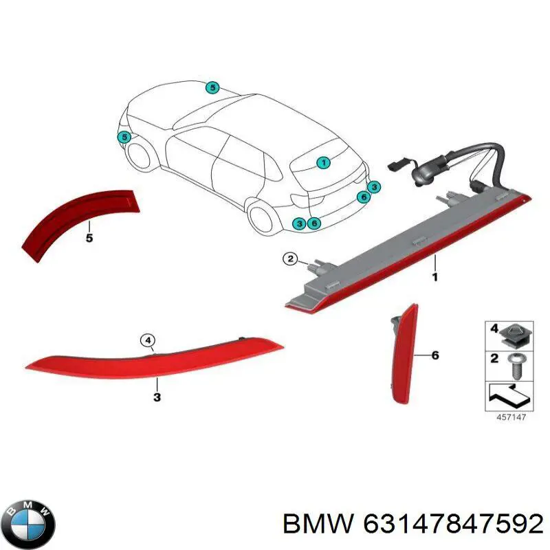 Deflector parachoques trasero derecho BMW 63147847592 precio, desde 26,38 EUR