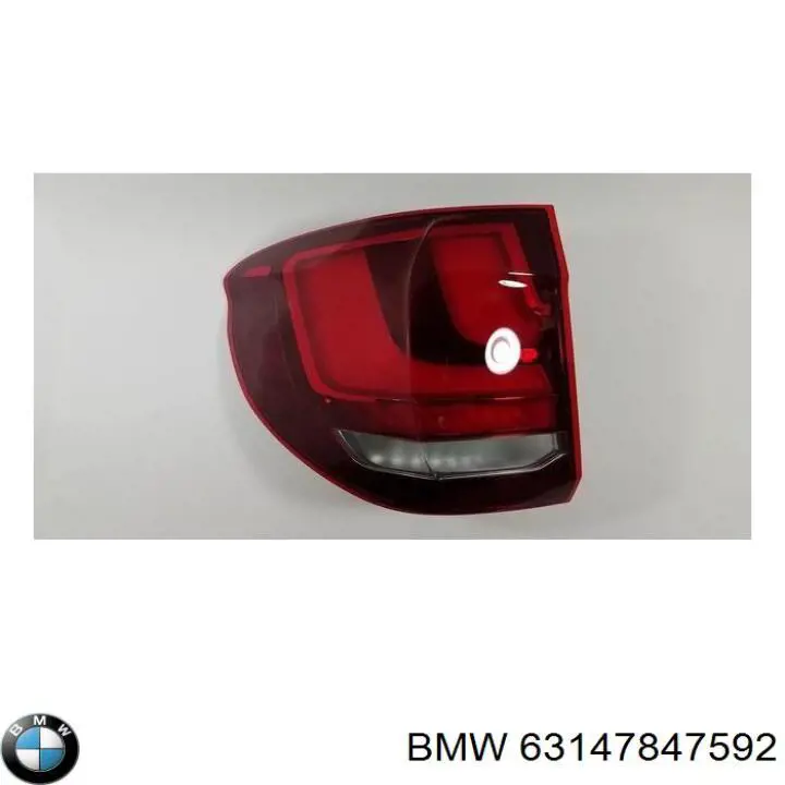 Reflector, parachoques trasero, derecho BMW 63147847592