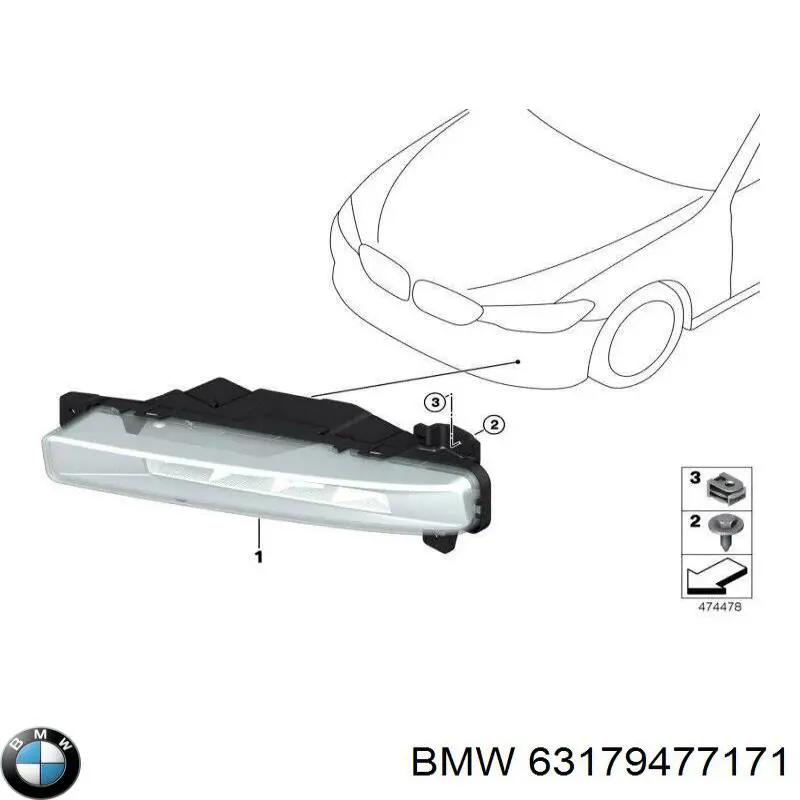Luces antiniebla  izquierdo BMW 63179477171 precio, desde 143,73 EUR