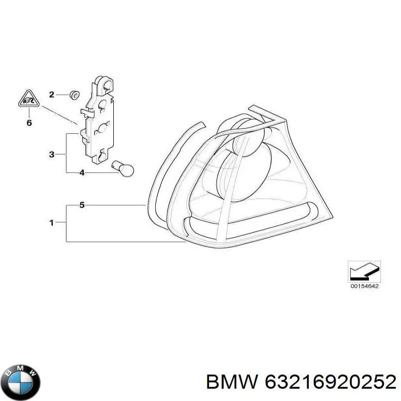 Piloto posterior derecho para BMW 3 (E46)