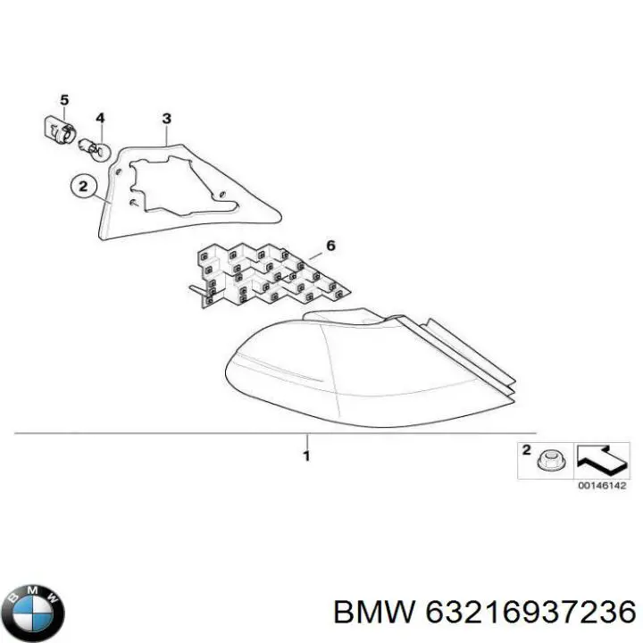 Piloto trasero exterior derecho BMW 63216937236 precio, desde 174,24 EUR
