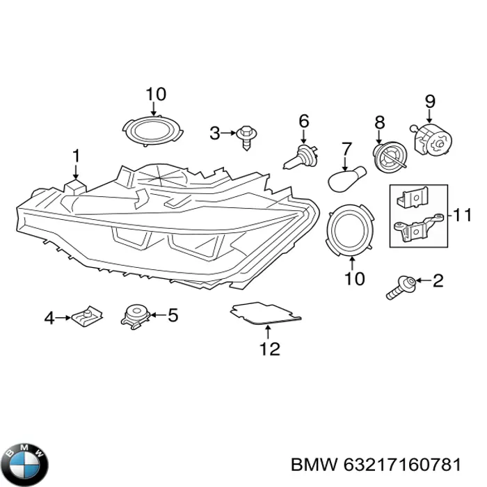 Comprar 63217160781 BMW Lámpara halógena