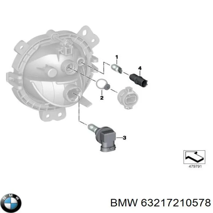 63217210578 BMW piloto posterior exterior derecho