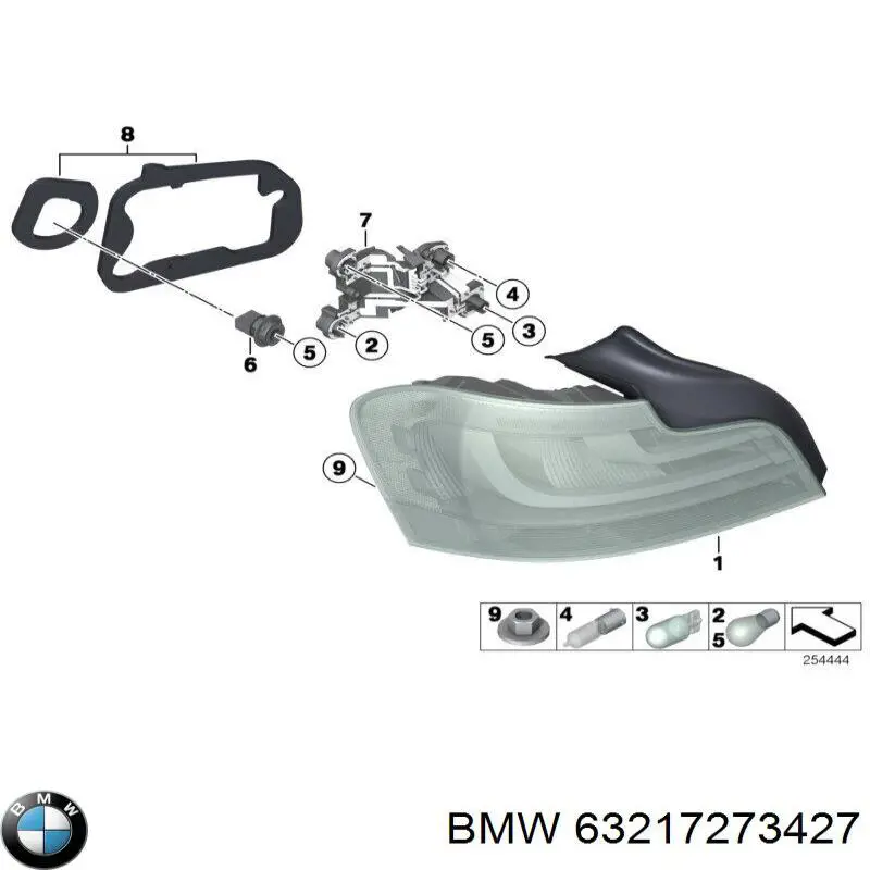 63217273427 BMW piloto posterior izquierdo