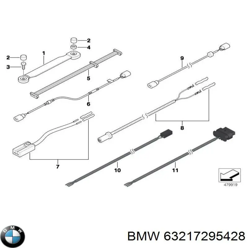 63214818180 BMW piloto posterior derecho