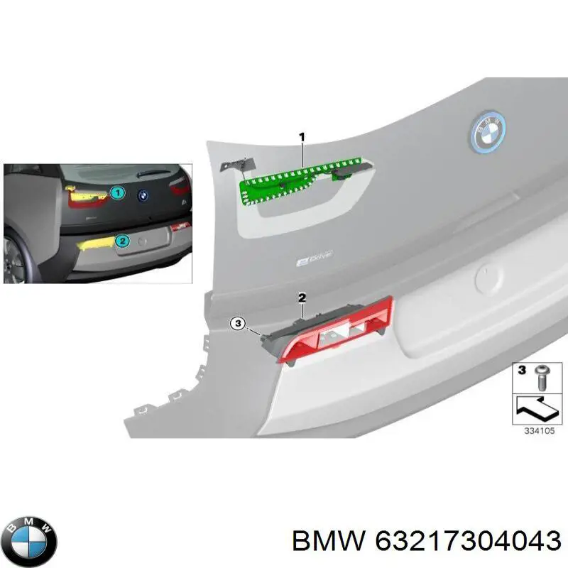Piloto trasero izquierdo BMW 63217304043 precio, desde 168,43 EUR