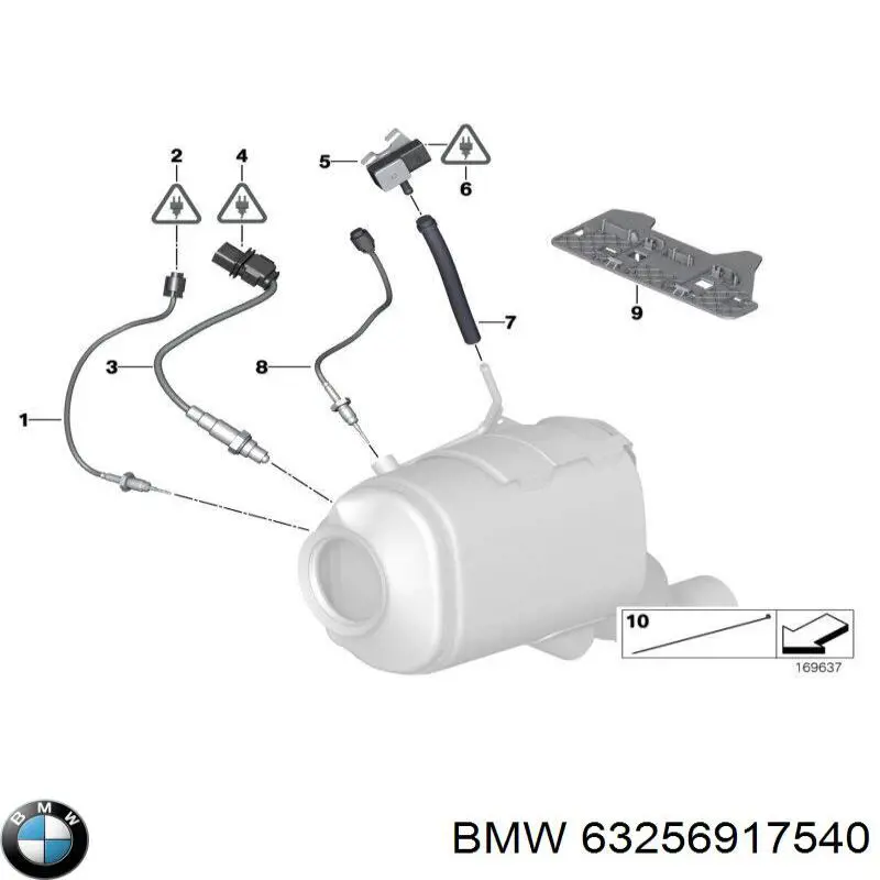 63256917540 BMW lampara de luz de freno adicional