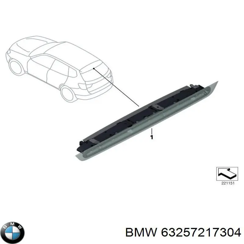 Lampara De Luz De Freno Adicional para BMW X3 (F25)