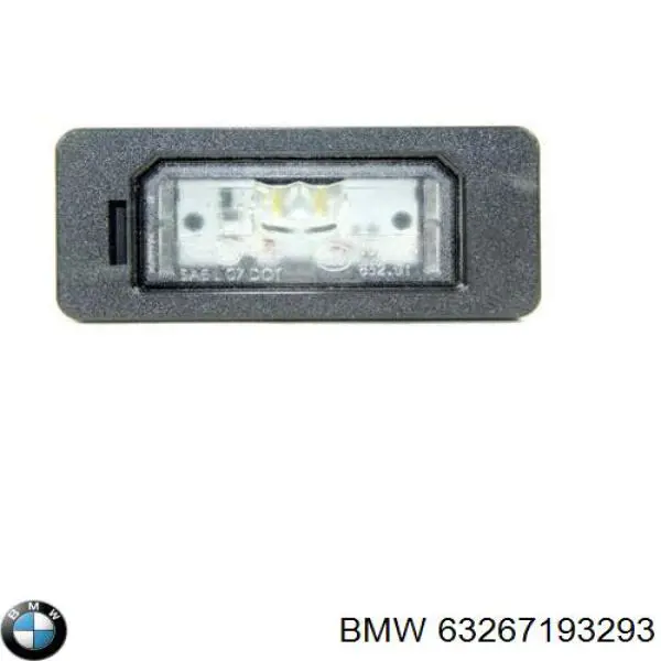 Luz matricula 63267193293 BMW
