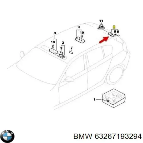 Lampara de matricula BMW 63267193294 precio, desde 19,31 EUR
