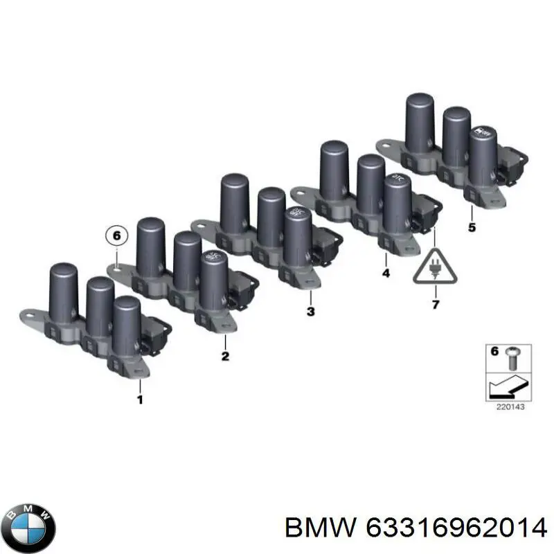 63316962014 BMW bombilla halogena, luz alta / baja