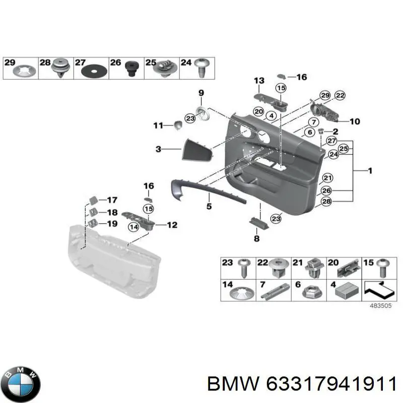 Comprar 63317941911 BMW Lámpara de cortesía de puerta