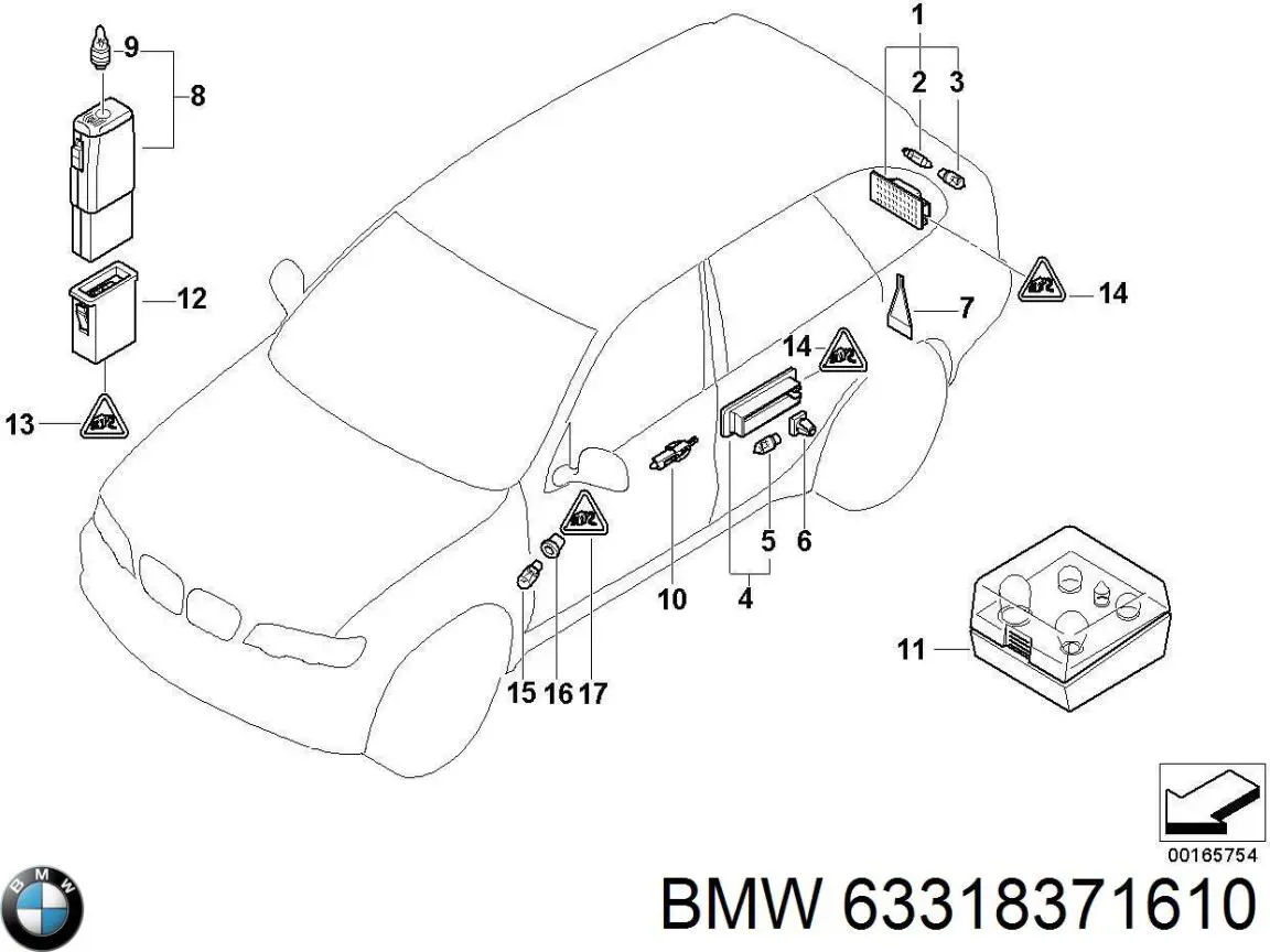  BMW 63318371610 precio, desde 23,95 EUR