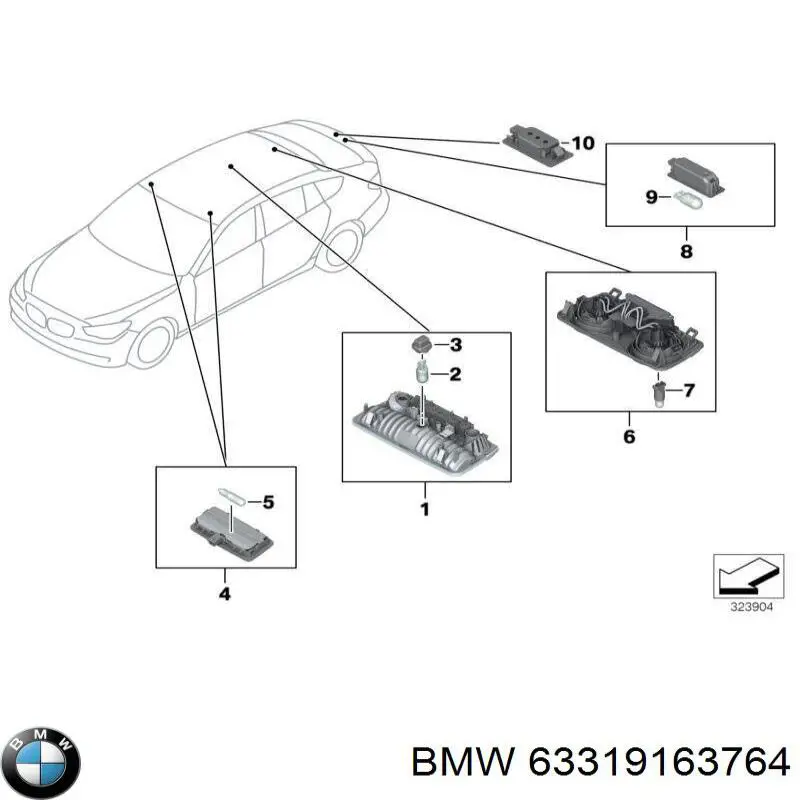  BMW 63319163764 precio, desde 28,01 EUR