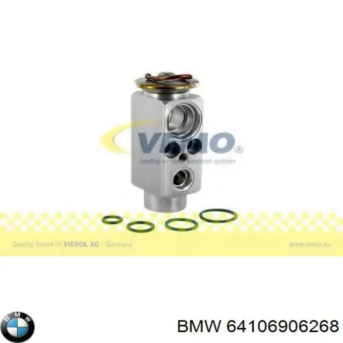 64106906268 BMW válvula de expansión, aire acondicionado