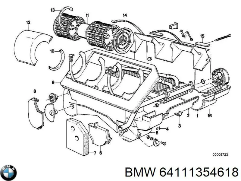 Ventilador de habitáculo para BMW 3  E21