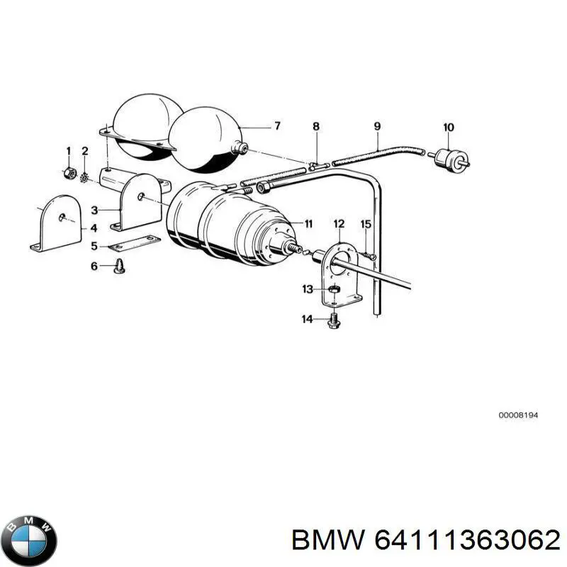 Comprar 64111363062 BMW Válvula de retención neumática