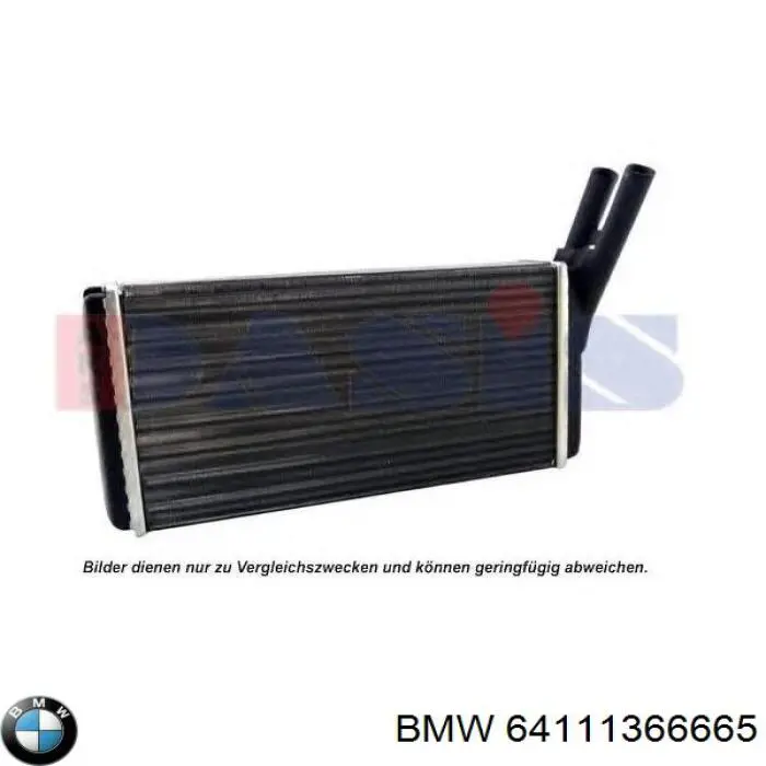 64111366665 BMW radiador de calefacción