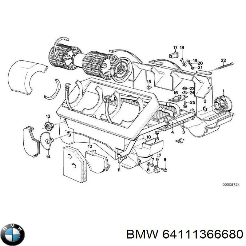 Radiador calefacción 8FH351311531 HELLA